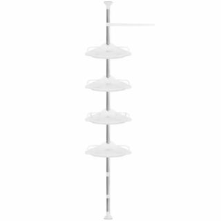 Nastaviteľná rohová polica do kúpeľne 230- 300 cm Ruhhy 23369