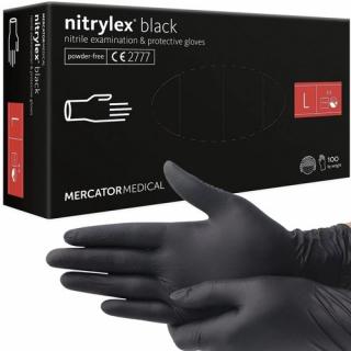 Nitrilové rukavice 100 ks veľ. L Iso Trade - čierne