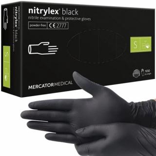 Nitrilové rukavice 100 ks veľ. S Iso Trade - čierne