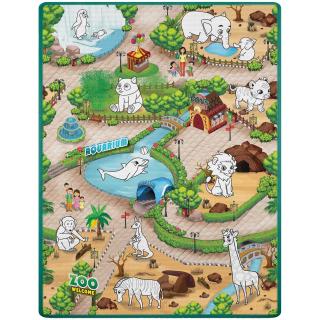 Penová podložka na farbenie 120 x 90 x 0,3 cm Ricokids RK-344 zvieratká