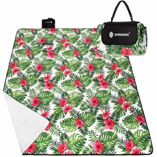 Pikniková deka 300x200 cm SPRINGOS PM021 – rastliny