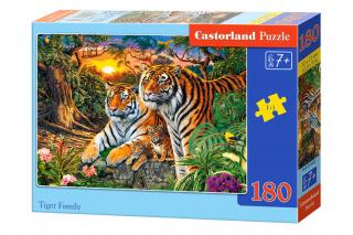 Puzzle 180 dielikov Tigria rodina