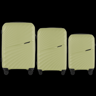 Sada 3 ks kufrov WINGS OLIVE GREEN HOOPOE HPE01 - olivová