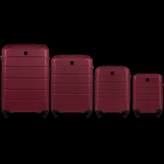 Sada 4 ks kufrov WINGS GANNET MAROON GAN01 - bordová