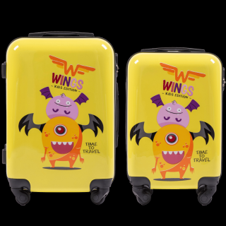 Sada cestovných kufrov XS+S WINGS MONSTER KD01 - žltá