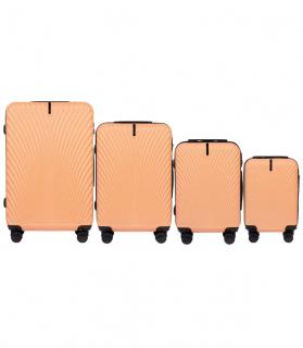 Sada kufrov 4 ks WINGS PEACH SN 120 - broskyňová
