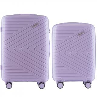 Sada kufrov M+L WINGS DQ181-05 WHITE PURPLE - fialová