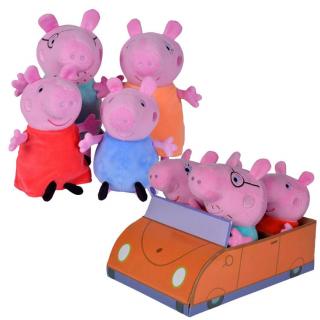 Simba Mascot set Peppa Pig George Mama Otec Prasiatko do auta ZA5436