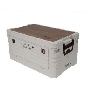 Skladací box NILS Camp NCB4002 2v1 s vekom a drevenou doskou 50L