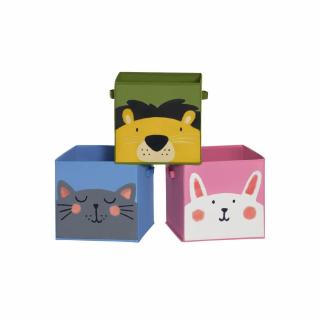 SONGMICS Sada 3 skladacích boxov pre deti RFB075P01
