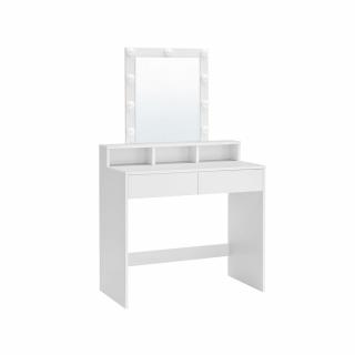 Toaletný stolík so zrkadlom a žiarovkami SONGMICS RDT114W01