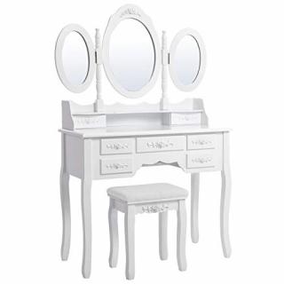 Toaletný stolík so zrkadlom VASAGLE RDT91W