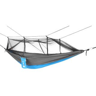 Turistická hojdacia sieť pre 2 osoby so sieťkou proti komárom Enerocamp 270 x 140 cm – 1031408