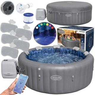 Vírivka Lay-Z-Spa SANTORINI PRO 7 LED hydromassage pre 5-7 osôb Bestway  6001T