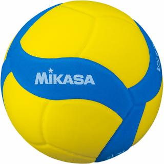 Volejbalová loptička Mikasa žltá a modrá VS220W-Y-BL