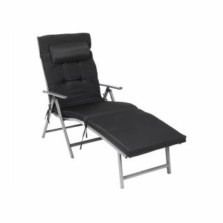 Záhradné lehátko SONGMICS GCB24BK