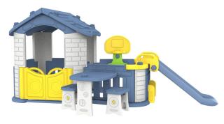 Záhradný domček 5v1 pre deti s modrou strechou ZOG.CHD-808B
