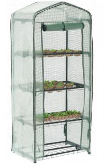 Záhradný skleník s policami PVC fólia 69 x 49 x 160 cm TUN0426