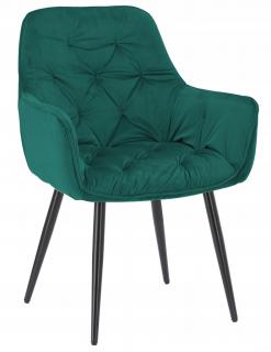 Zamatové kreslo GardenLine FAT2968 Farba: zelená