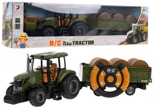 Zelený R/C traktor a príves ZRC.1908-7