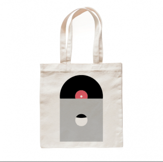 taška na LP platne - hudobný motív 6 (tote bag)