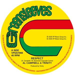 vinyl 12" Maxi Al Campbell  Trinity Respect  (180 gram.vinyl)