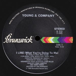 vinyl 12" Young  Company ‎I Like (What You're Doing To Me) (RSD 2021) (Record Store Day 2021)