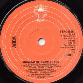 vinyl 7  ABBA Knowing Me, Knowing You