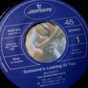vinyl 7 SP The Boomtown Rats – Someone's Looking At You