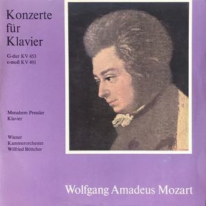 vinyl LP Mozart — Menahem Pressler, Wiener Kammerorchester, Wilfried Böttcher – Konzerte Für Klavier G-dur KV 453 • C-moll KV 491 (LP bazár)