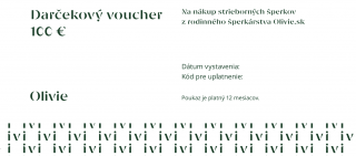 Olivie DARČEKOVÝ POUKAZ elektronický 1287 Hodnota: 100 €