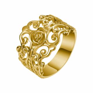 OLIVIE FILIGRÁN strieborný prsteň 4300 Veľkosť prsteňov: 5 (EÚ: 49 – 50), Farba: Zlatá