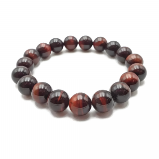 Olivie Náramok 12mm ČERVENÉ TYGRI OKO 9152