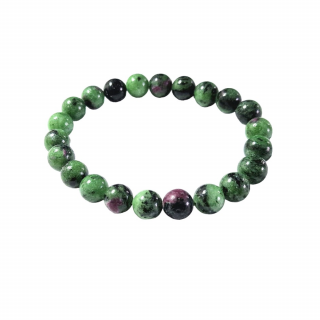 Olivie Náramok 8mm RUBÍN V ZOISITE 9156