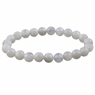 Olivie Náramok XL 8mm/20cm MĚSÍČNÍ KÁMEN 9177