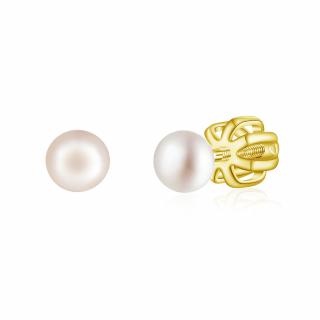 Olivie Náušnice 4mm PERLY AAA GOLD 9114
