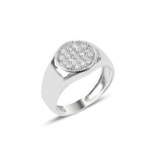 OLIVIE Pánsky strieborný prsteň 5707 Veľkosť prsteňov: 9 (EÚ: 59 – 61)