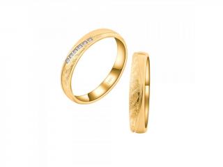 OLIVIE Snubný strieborný prsteň SILVERBOND GOLD 7479 Veľkosť prsteňov: 10 (EÚ: 62-64), Pohlavie: Dámske