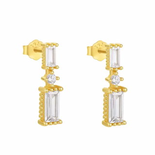 Olivie Stříbrné minimalistické náušnice 8651