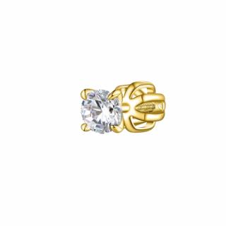 Olivie Strieborná 4mm náušnica PIPPI GOLD 1 ks 8764