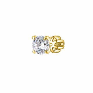 Olivie Strieborná 5mm náušnica PIPPI GOLD 1 ks 8765