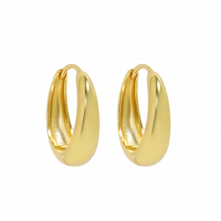 Olivie Strieborné 16mm náušnice GOLD 8729