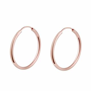 Olivie Strieborné 3cm KRUHY ROSE 7085