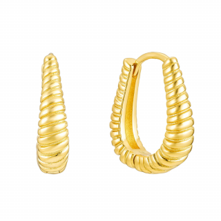 Olivie Strieborné náušnice CROISSANT GOLD 8795