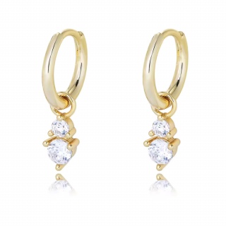 Olivie Strieborné náušnice DARA GOLD 8696
