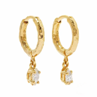 Olivie Strieborné náušnice GOLD 8727