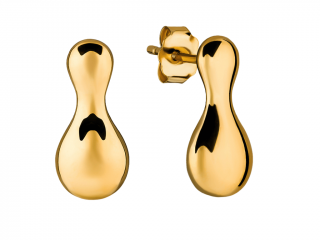 Olivie Strieborné náušnice KVAPKA GOLD 9475
