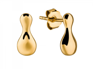 Olivie Strieborné náušnice KVAPKA GOLD MINI 9473
