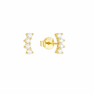 Olivie Strieborné náušnice POLMESIAC GOLD 8830