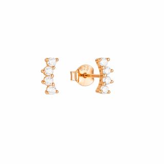 Olivie Strieborné náušnice POLMESIAC ROSE 8832